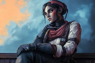illustrate you a fantasy character, portrait