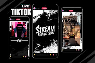 design animated twitch overlay, kick logo, twitch overlay, obs overlay, youtube