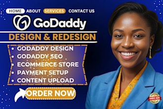 develop godaddy website design godaddy website redesign godaddy