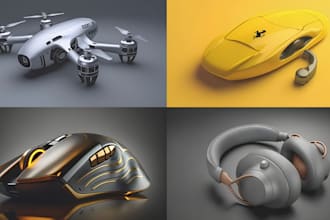 do 3d modeling, 3d rendering for amazon, 3d product design and 3d cad design