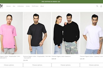 design eco friendly clothing website linen apparel hemp clothing shopify store