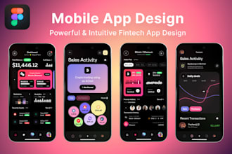 design crypto or fintech app UI UX in figma wallet trading