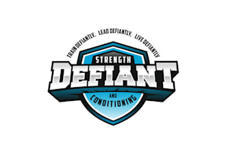 design outstanding fitness strength and conditioning logo