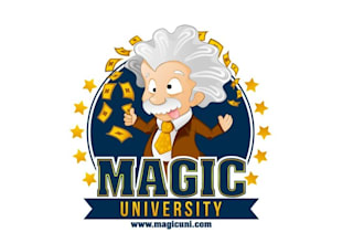 design colorful mascot classic logo for magic university