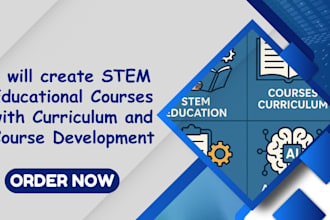 create stem educational courses with curriculum and course development