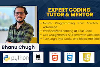 teach python, sql, HTML , and CSS from basics to advanced