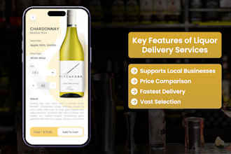 create an alcohol delivery app like drizly minibar or saucey