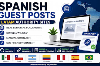 publish spanish guest posts on latam  websites with dofollow backlinks