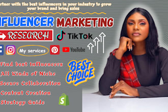 find best instagram, youtube, tiktok influencers list for influencer marketing