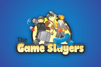 design unique surprising game slayers logo