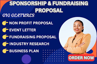 design a professional sponsorship proposal, business proposal, and letter
