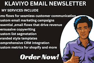 design klaviyo email marketing email newsletter email flow for your store