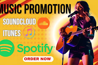do organic music promotion soundcloud itunes spotify music to active listeners