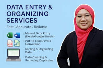 do accurate data entry and file conversion