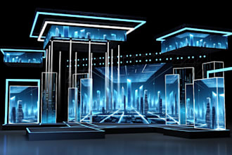 do 3d event floorplan, wedding venue, exhibition stage, concert, conference room