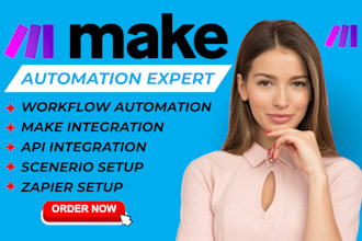 make com automation make com scenario make API integration make com integromat