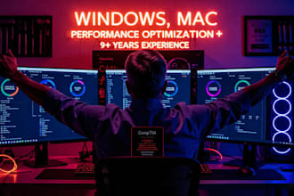 clean up, optimize, speed up windows mac remotely
