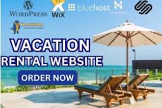 design  a vacation rental website and set up airbnb, expedia, booking, smoobu