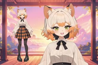 draw and rig live 2d vtuber model, live2d rigging, 2d vtuber model, live 2d