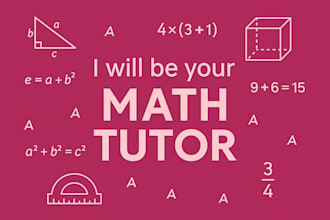 be your online math tutor from elementary to high school