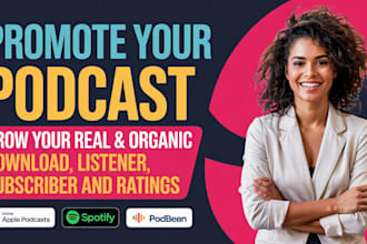 do podcast promotion to increase new downloads, audiences