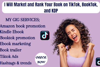 market and rank your book on tiktok, booktok, and KDP