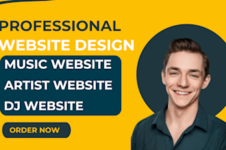 build a custom wordpress music website for producers, djs musicians