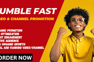 do rumble promotion for your rumble video and rumble channel