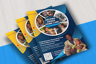 design charity, christmas, door hanger, nonprofit flyer