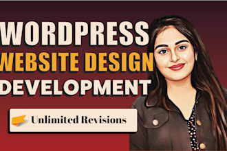 build responsive wordpress website design and website development
