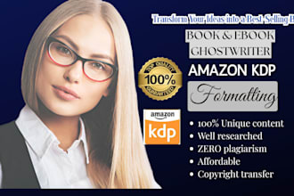 ghostwrite 30,000 words ebook as ghost book writer, and ghost ebook writer