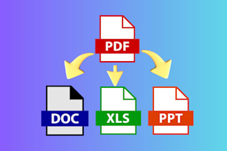 do fast and accurate PDF to word, excel, png, jpg etc conversion
