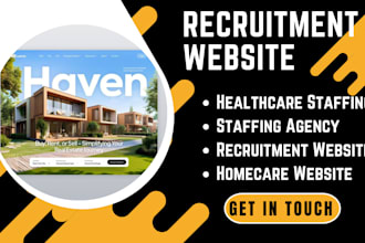 recruitment website job portal job board staffing agency website