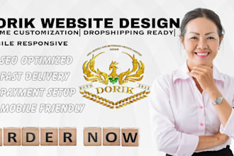 design or redesign dorik website looka website webador duda website