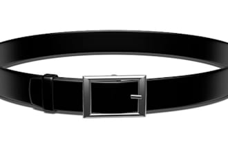 do 2d 3d modeling and rendering of belt, chain, jewelry, and buckle belt