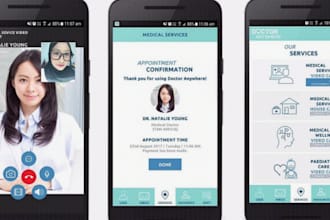 develop telemedicine app, telehealth app, clinic app, and healthcare app