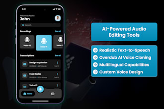 create an ai voice generation app like elevenlabs, resemble ai, or playht