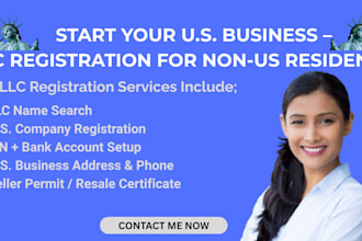 handle US llc registration, llc formation and dissolve llc