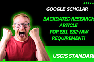 backdated research article increase google scholar citation for eb1 eb1a eb2 niw