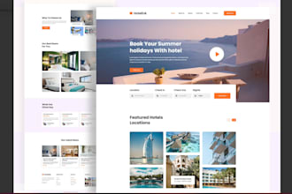 create hotel and hostel booking website, vacation rental, tour planning website