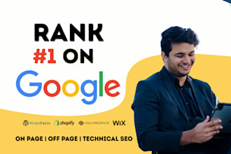 seo shopify wix wordpress on page and off page and site audit
