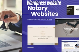 attorney, legal, law firm, services notary business wordpress website design