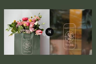 design a complete brand identity with logo, brand kit, and mockups