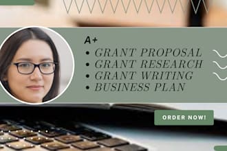 do grant proposal, grant writing, grant research and business plan