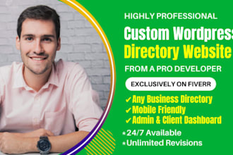 create business directory listing website using wordpress