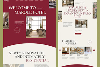 create hotel booking website, motel, air bnb, vacation rental, tour booking site