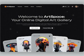 create a modern art and design website