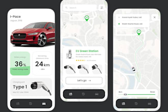 develop ev charging app escooter app gps app ev charging finder electronic app