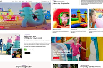 build bounce house website house bounce website party rental event website leads