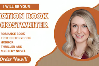 ghostwrite romance and erotic story, horror, thriller, and mystery novel writer